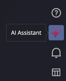 Sidebar item for opening AI chat window